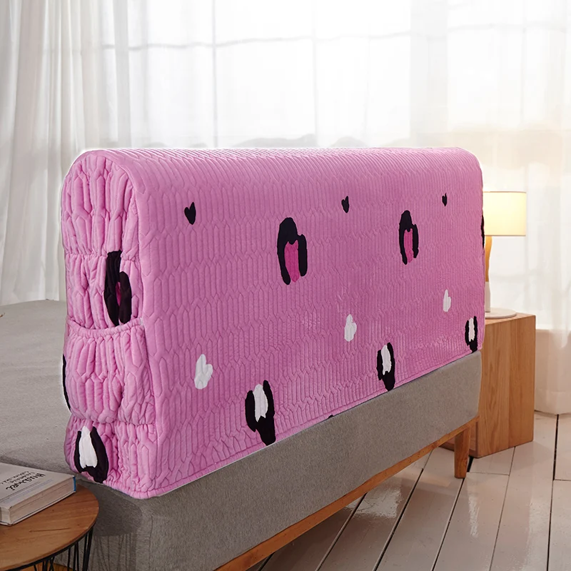 Простая небесно голубая детский утепленный ткани кровать чехол на спинку