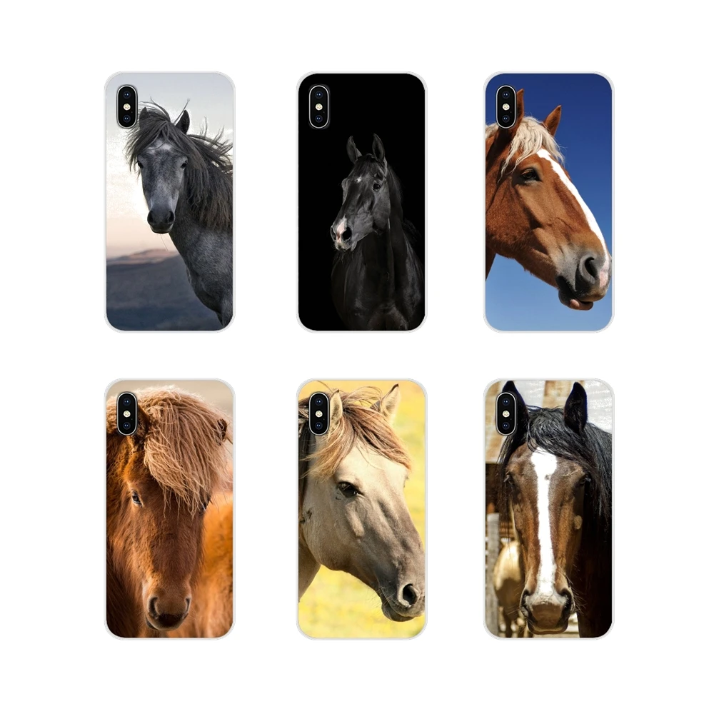 Аксессуары для телефонов Чехлы Apple iPhone X XR XS 11Pro MAX 4S 5S 5C SE 6S 7 8 Plus ipod touch 5 6 Horse