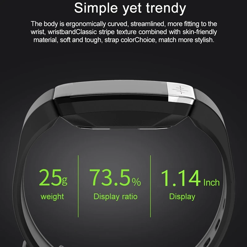 

T1S Smart Bracelet Real-Time Body Temperature Monitoring Wristband IP67 Waterproof Fitness Watch Men Fitness Watch