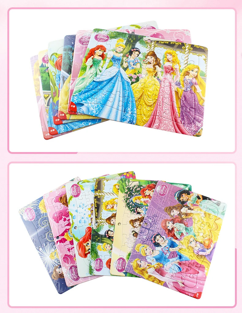 Disney 40 шт. Белоснежка/замороженная/Микки/супер летающий человек серии головоломка 3-5 лет Детская обучающая игрушка головоломка детский подарок