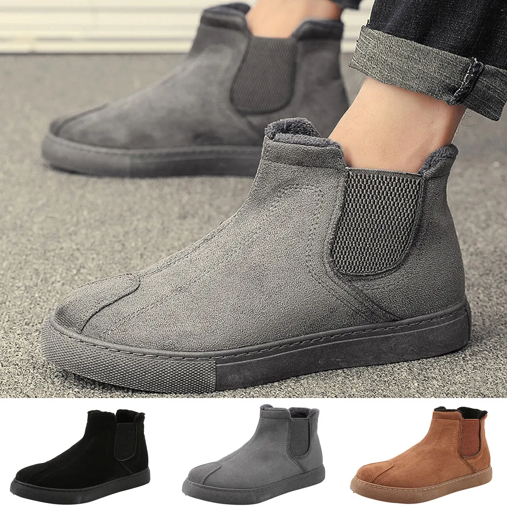 SAGACE/Мужская мода в стиле ретро Однотонные теплые бархатные короткие зимние