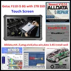 Высококачественный ноутбук Getac F110 i5 8G с программным обеспечением для ремонта автомобиля 1 ТБ SSD Alldata mit.. chell Atsg Elsawin vivid 10,2 data 3,45