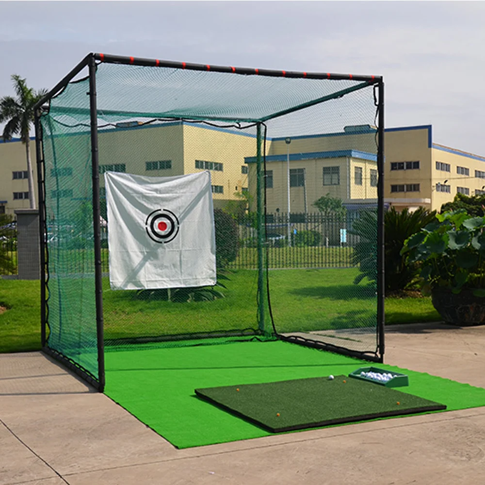 Online Golf Pratik Net Ağır Darbe örgü Ip Sınır Spor Bariyer Eğitim örgü Golf Eğitim Aksesuarları 300*300cm