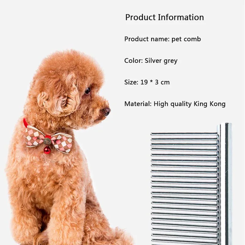 

Расческа для удаления загрязнений для домашних животных-нержавеющая сталь расческа для ухода ха шерстью животных для собак и кошек, аккура...