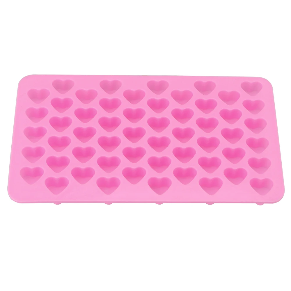 

Cake Decorating Tools 3D 55 Holes Silicone Mold Heart Shape Chocolate Mould Fondant Jelly Cookies Tray Baking Accessories