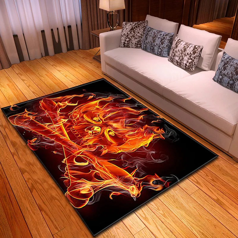 3D шлепанцы с принтом в виде черепов Узор коврики домой входом/проход/Коврики для