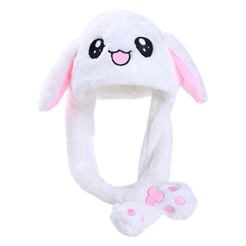 

Hot Sale 2020 NEW Cute Bunny Ears Hat Plush Soft and Sweet with Airbag Hat Funny Hat Gift