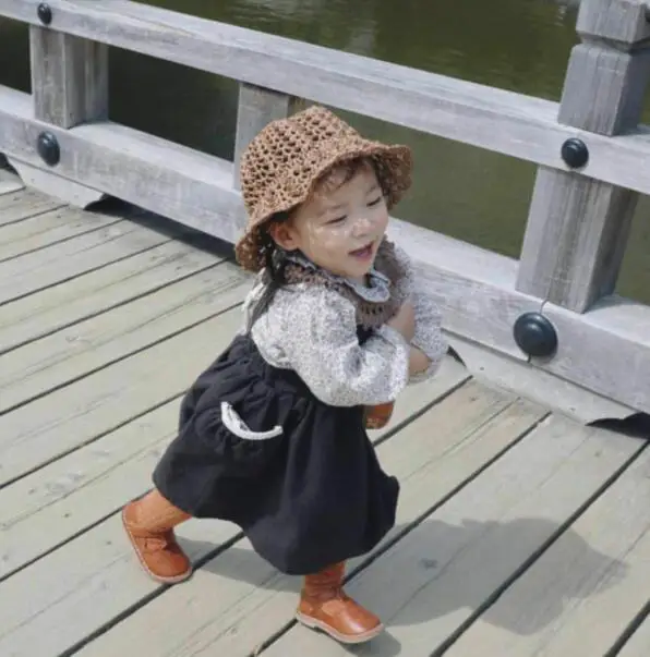 Весенне-Летнее Детское платье для девочек без рукавов черные платья принцессы