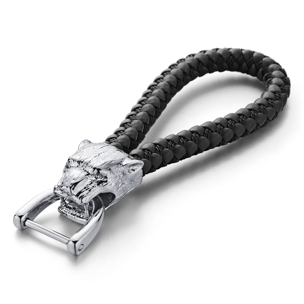 Dormon Amazing Leopard брелок тканые кожаные веревочные брелоки из сплава съемные Брелоки