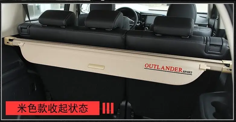 Для Mitsubishi Outlander 2013- специальный резервный ящик после телескопического занавеса покрытие Материал для палатки космические автомобильные аксессуары