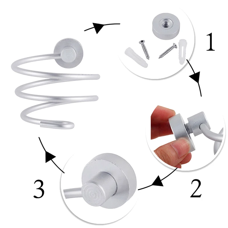 Настенный фен для ванной комнаты Парикмахерская сушилка волос стойка спальни