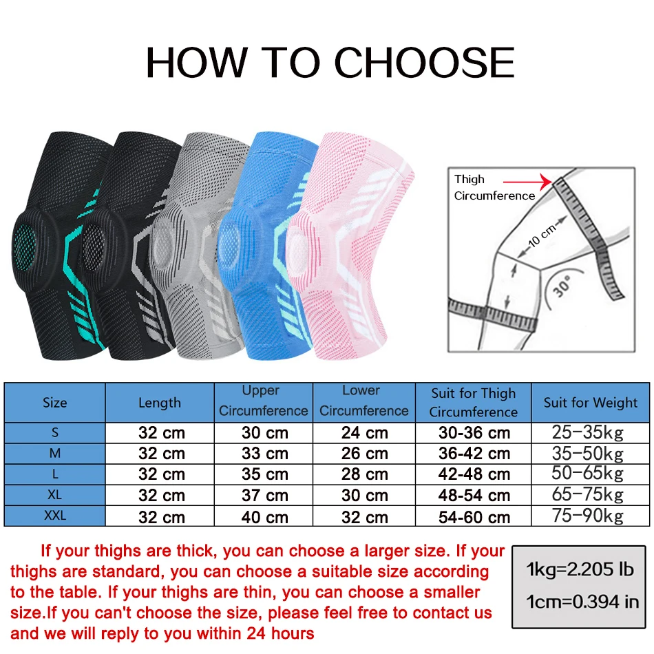 WorthWhile 1/2PCS Silicon Padded Basketball Knee Pads Patella Brace Kneepad Joint Support Fitness Protector Compression Sleeve | Спорт и