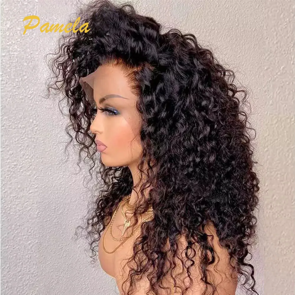 

13x4 Lace Front Wig For Black Women 150% Density Kinky Curly Wig Human Hair 13x4 Side Part Curly Lace Front Human Hair Wigs