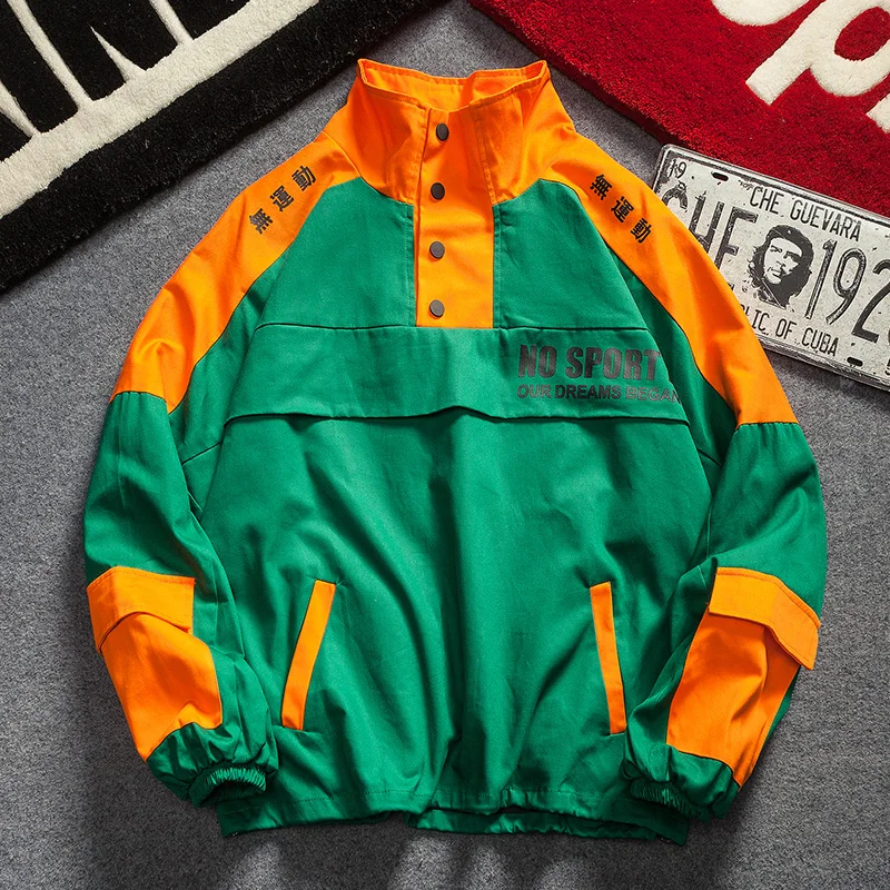 Свободные мужские куртки с карманами спортивные куртки-карго несколькими в