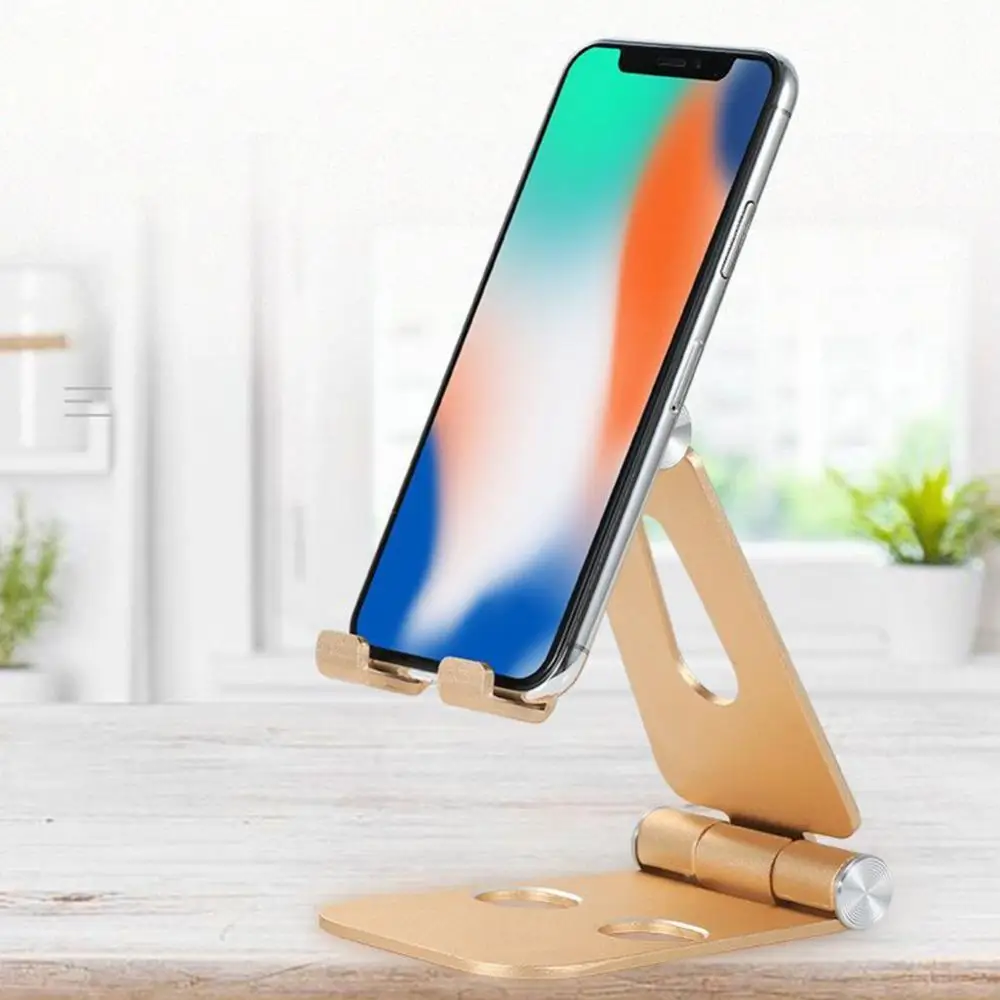 

Z6a Aluminum Alloy Adjustable Foldable Office Desktop Phone Tablet Holder Rack