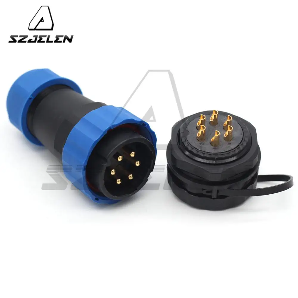 

SD28TP-ZM, 6pin водонепроницаемый разъем и розетка IP67, номинальный ток 25A, светодиодные разъемы питания