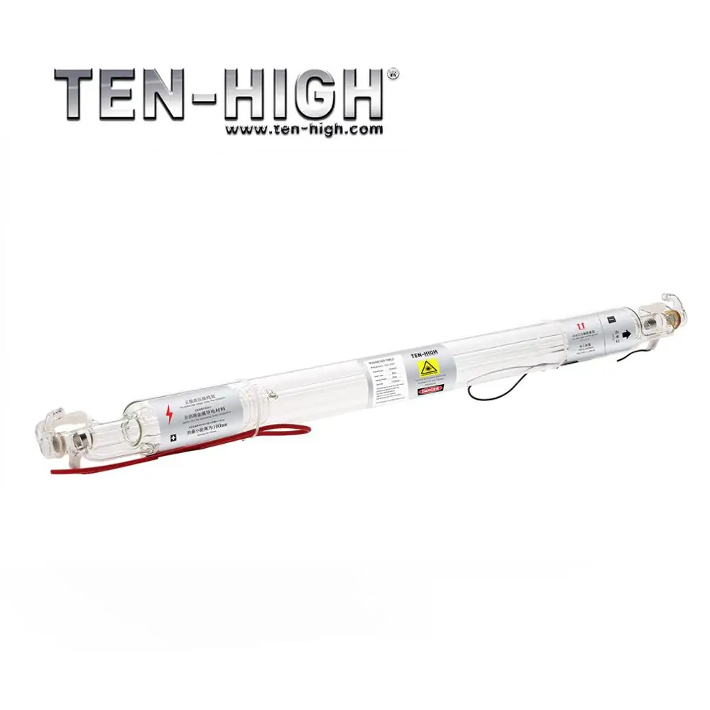 TEN HIGH лазерная трубка 20/30/40/50W CO2 Лазерная стеклянная лампа для лазерного источника