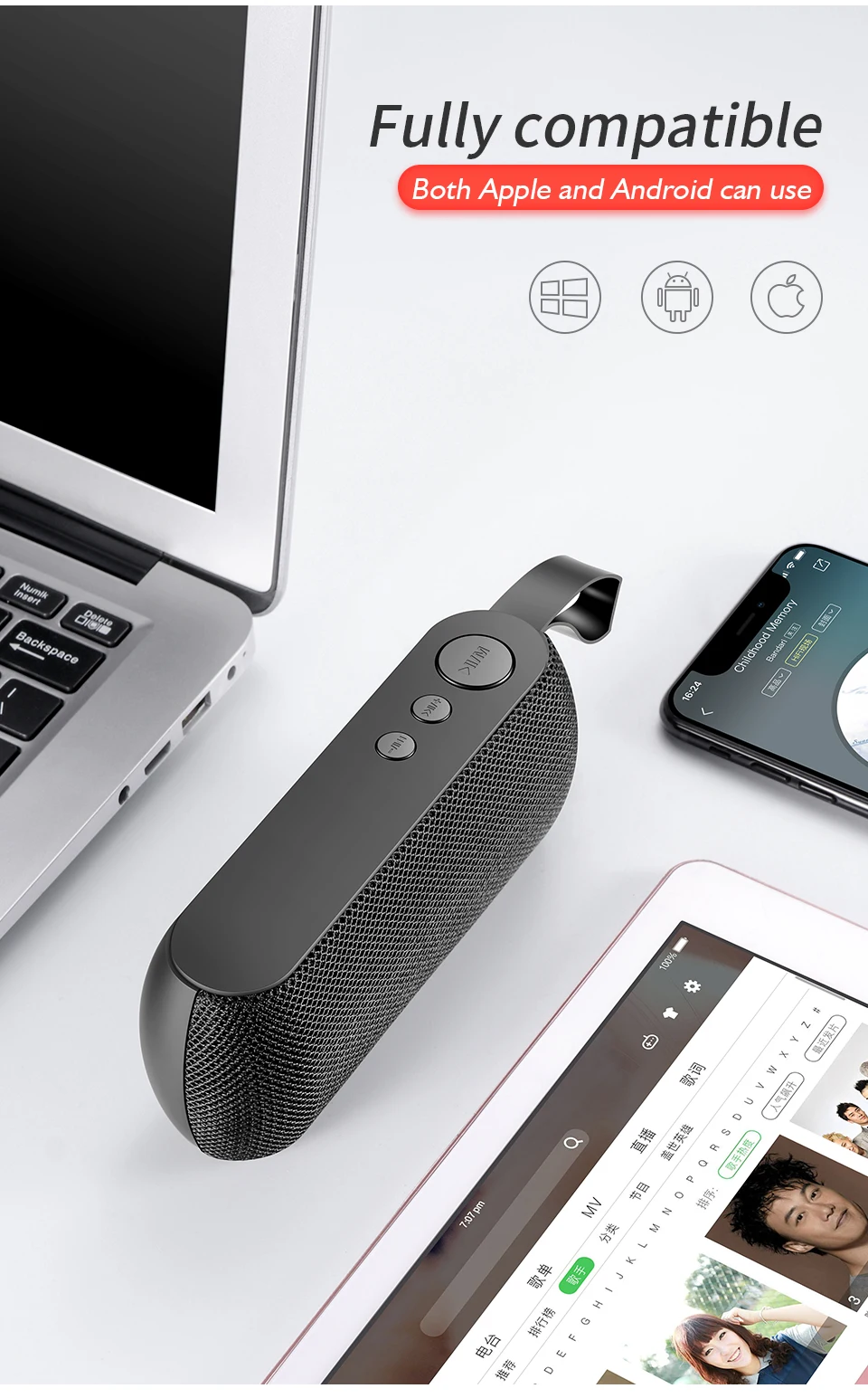 SANLEPUS HIFI Портативный беспроводной Bluetooth динамик стерео Саундбар TF fm-радио музыкальный сабвуфер Колонка динамик s для компьютера телефона