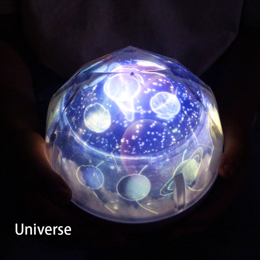 Universe Звездного неба и проэктор звездного неба Луны светодиодный ночной Светильник Космос Вселенная питомник светильник Детские Украшения в спальню для детей Рождественский подарок - Испускаемый цвет: Universe
