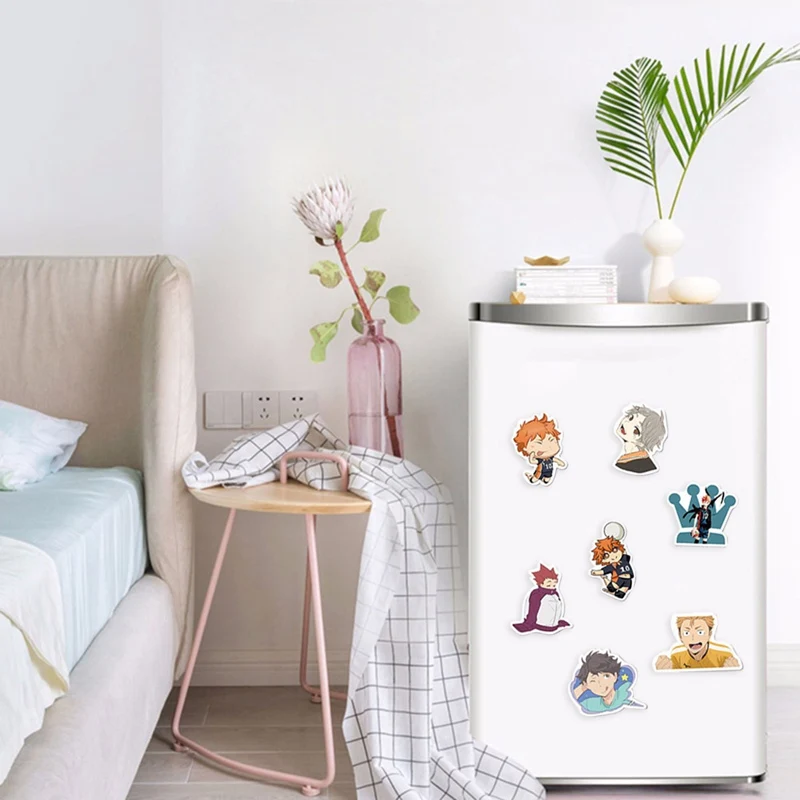 

52pcs Manga Haikyuu!! Stickers Hinata Shoyo PVC Stickers Japan Anime Collection Stickers for Laptop Luggage Scrapbooking Diary