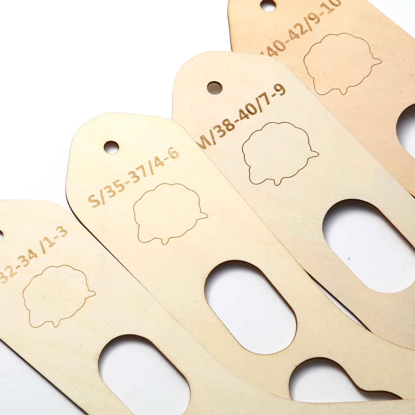 2PCs Natural Wood Sock Blocker XS-L Handmade DIY Christmas Knitting Forms Shapes Board Tools For Beginners | Дом и сад