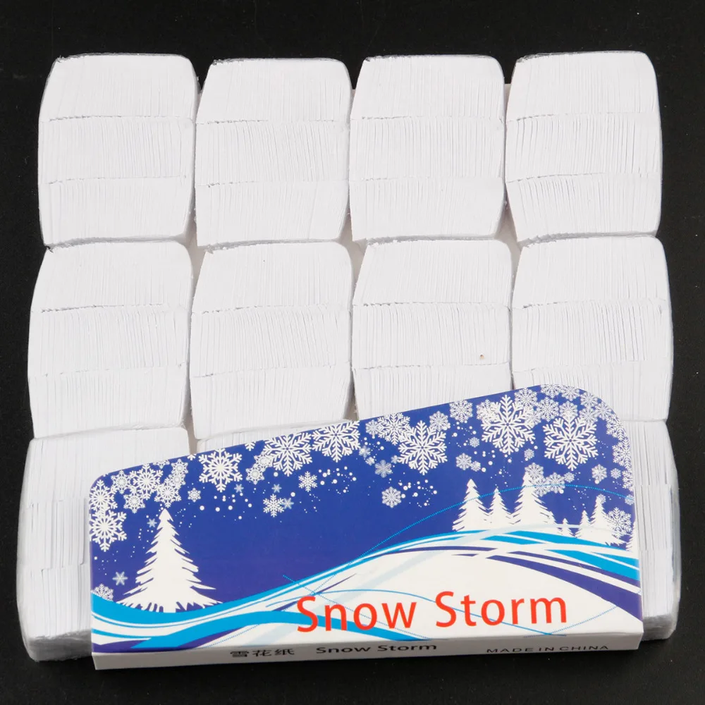 12 шт. пакет белый палец Снежный шторм волшебный трюк игрушка Снежная бумага снег