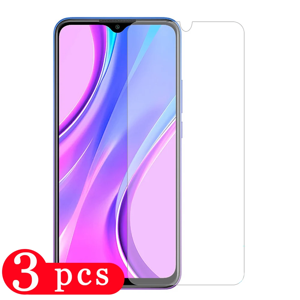 Защитное стекло закаленное для xiaomi redmi 10X/9C/9A/note 9/9S pro max/8A/8T/8 3 шт.|Защитные стёкла и
