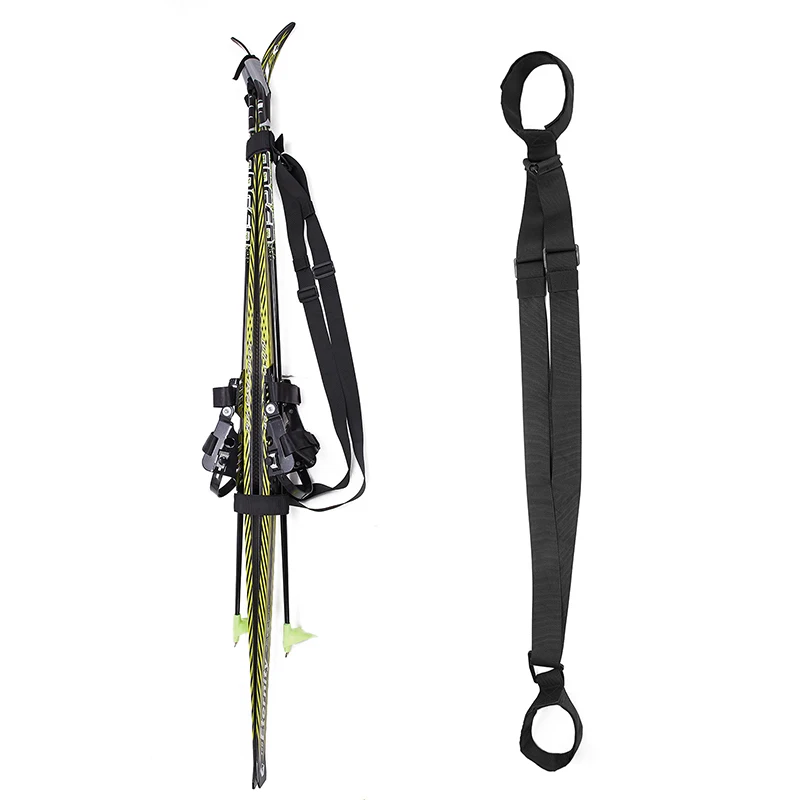 

Ski Sling Shoulder Strap Pole Carrier Free Your Hand Hook and Loop Effortlessly Transport NIN668