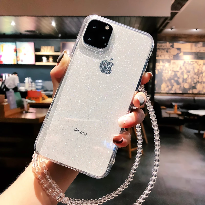 Роскошный модный градиентный Сияющий Чехол для телефона для iPhone 6, 6 S, 7, 8 Plus, 11 Pro Max, чехол, прозрачный мягкий чехол для iPhone X, XS, MAX, XR - Цвет: 1