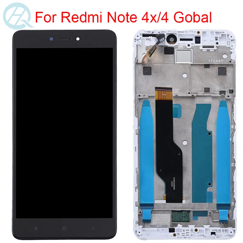 

Original LCD For Xiaomi Redmi Note 4 Version Global Display With Frame 10 Touch 5.5" Screen Redmi Note 4X Snapdragon 625 LCD