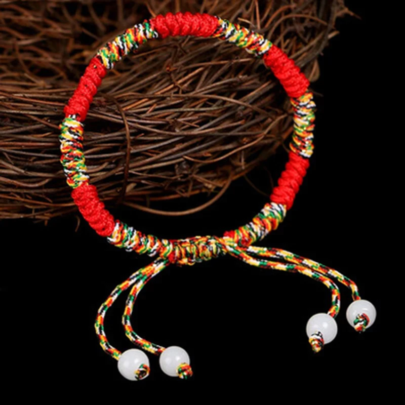 

Bracelets For Lovers Couple Bracelet Fashion Natal Year Ethnic Style Men's Bracelet Lucky King Kong Knot Red Rope Yellow Rope