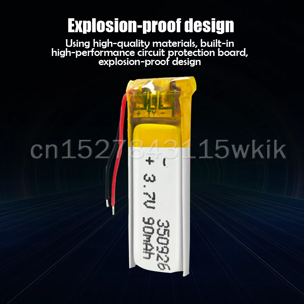 Литий-полимерный литий-ионный перезаряжаемый аккумулятор 90 мАч 3 7 в 350926 для MP3 MP4