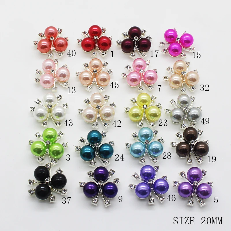 Новые модные разноцветные жемчужные пуговицы 10 шт./лот 20 мм швейные