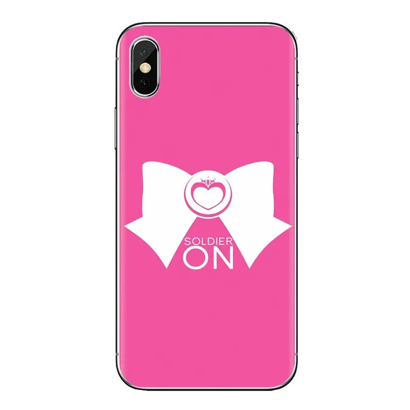 Для LG Spirit Motorola Moto X4 E4 E5 G5 G5S G6 Z Z2 Z3 G2 G3 C Play Plus Mini sailor moon lune cat Мягкие прозрачные чехлы |