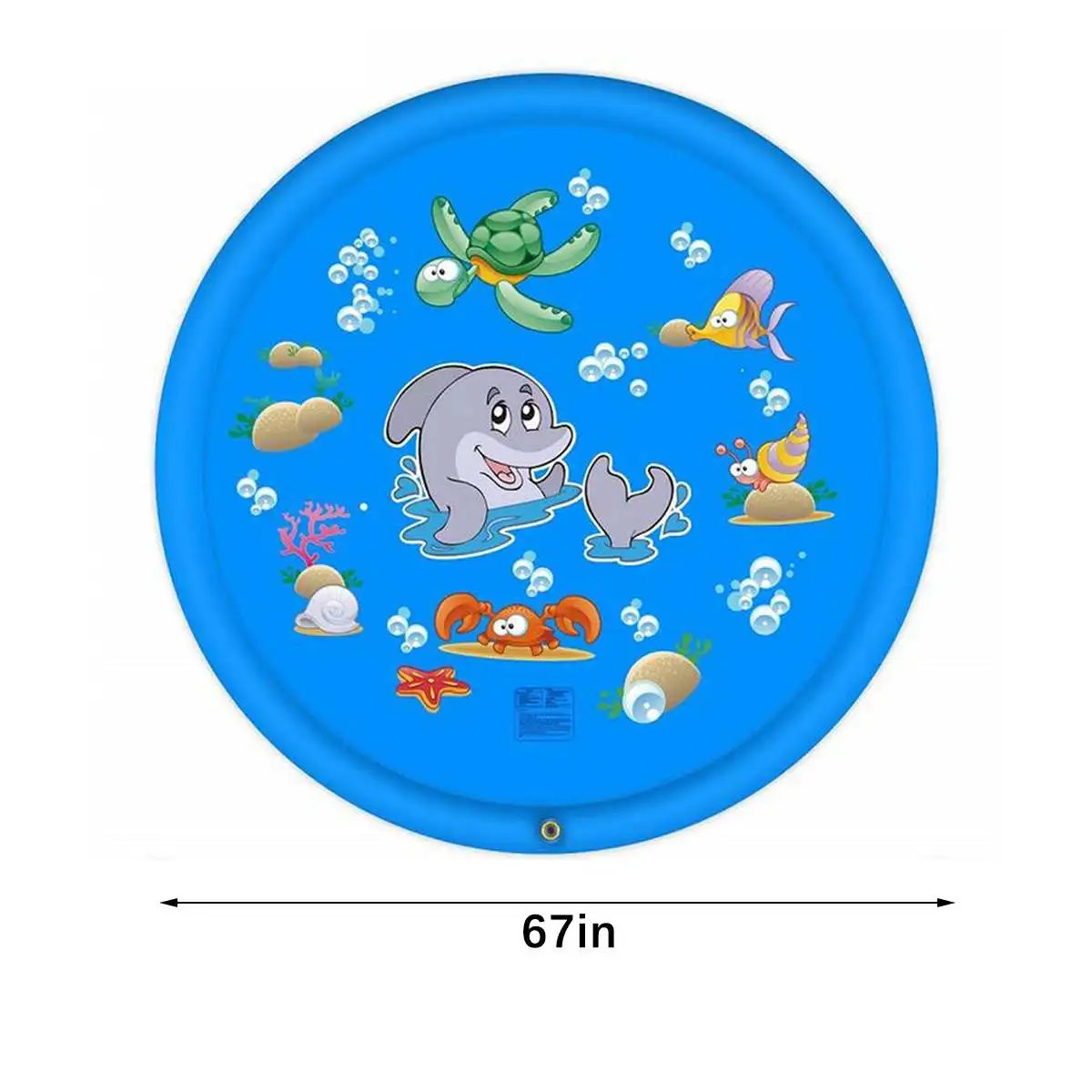 

170CM Children Play Water Mat Outdoor Game Toy Lawn For Children Summer Pool Kids Games Fun Spray Water Cushion Mat Toys