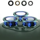 Защитное стекло для объектива задней камеры для Iphone 12 Mini 13 Pro Max, Защитное стекло для камеры + металлическая пленка для заднего объектива для Iphone 11 12Pro