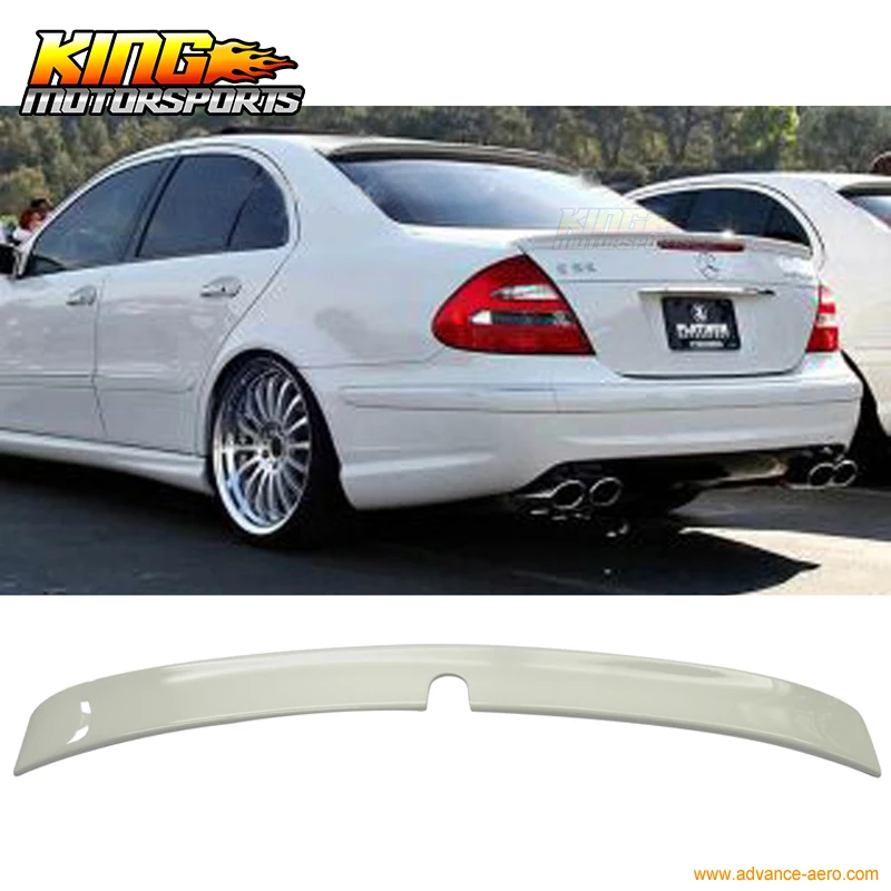 Подходит для 02-05 Benz E-Class W211 L Style #650 окрашенный спойлер на крыше Global БЕСПЛАТНАЯ