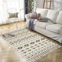boho carpet design non slip floor mat doormat area rugs for bedroom bathroom carpet cotton linen morocco carpets