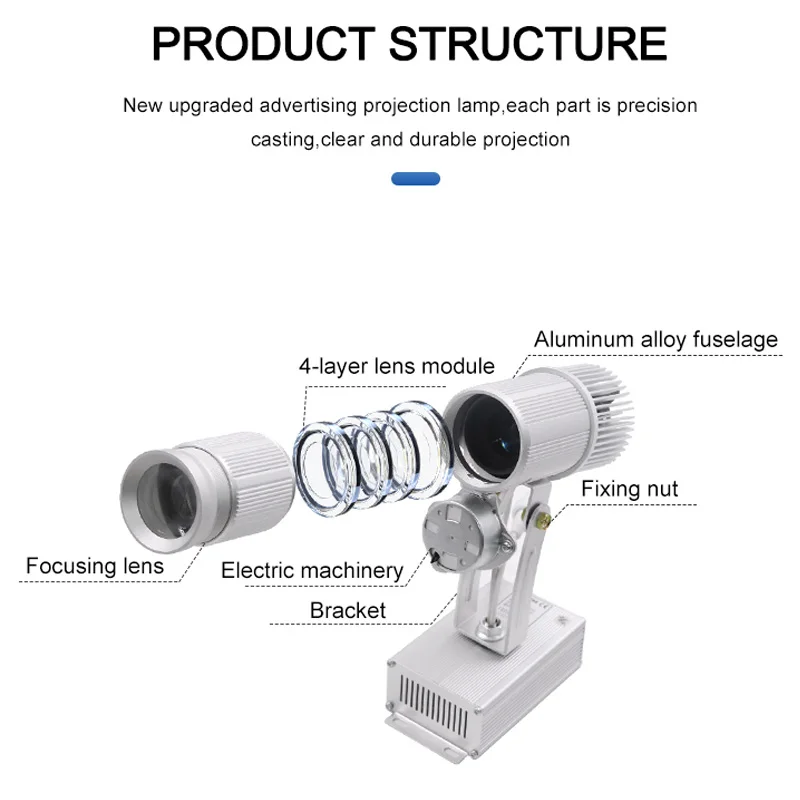 Гобо-проектор стандартный стиль 35 Вт не водонепроницаемый для помещений