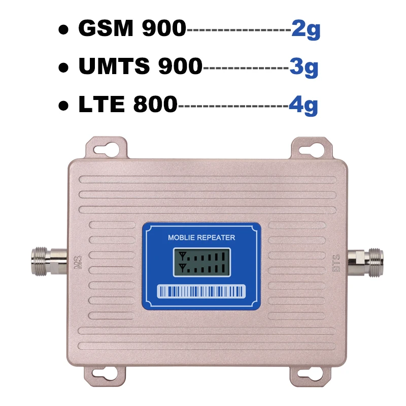 Усилитель сотовой связи GSM репитер 2g 3g 4g LTE 800 900 МГц двухдиапазонный 4G усилитель