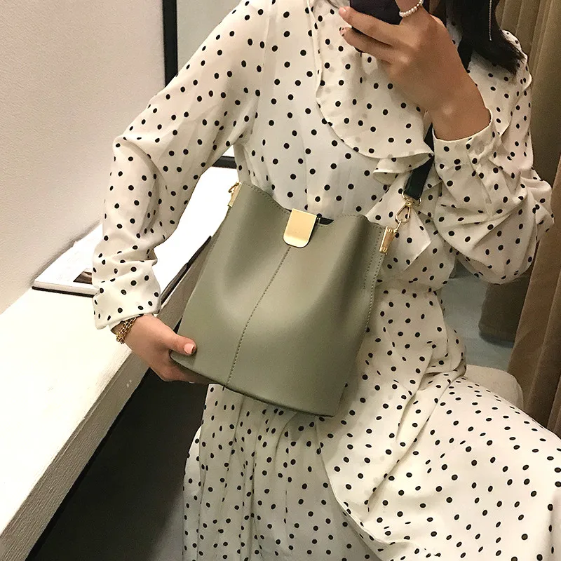 Корейские сумки через плечо для женщин сумка мешок основной Femme женские кожаные сумки через плечо сумка на ремне для женщин