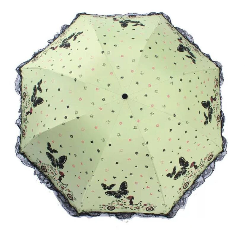 Новое поступление зонт с узором для красивой девушки дождь женские модные