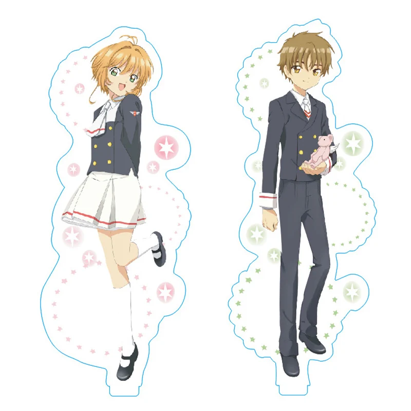 

Японское аниме 15 см, подставка, карточка, капсула Сакура, акриловая фигурка, косплей, SYAORAN, печатная подставка, модель, игрушки, кавайные аксе...