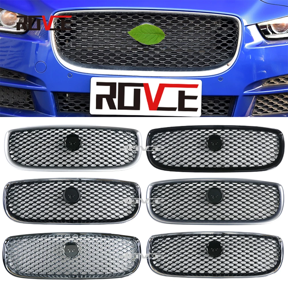 

ROVCE передний бампер ABS решетка гриль для Jaguar XE XEL Гонки Грили черные грили