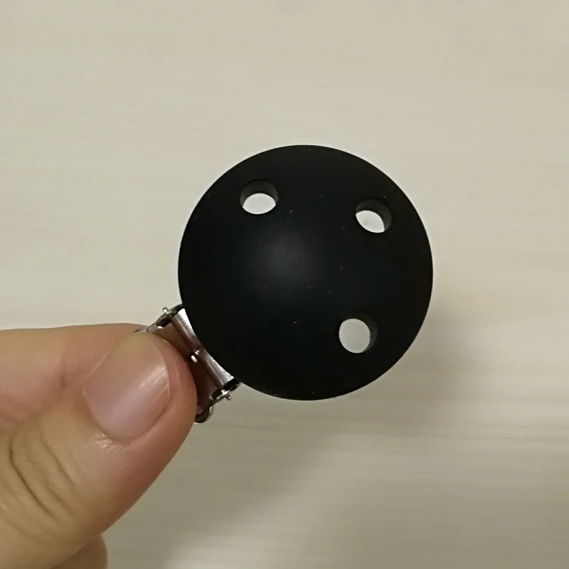 10 шт./diy силиконовые принадлежности для малышей, держатель соска, зажим для оборудования, цепочка с кнопками,, аксессуары, зажим - Цвет: black