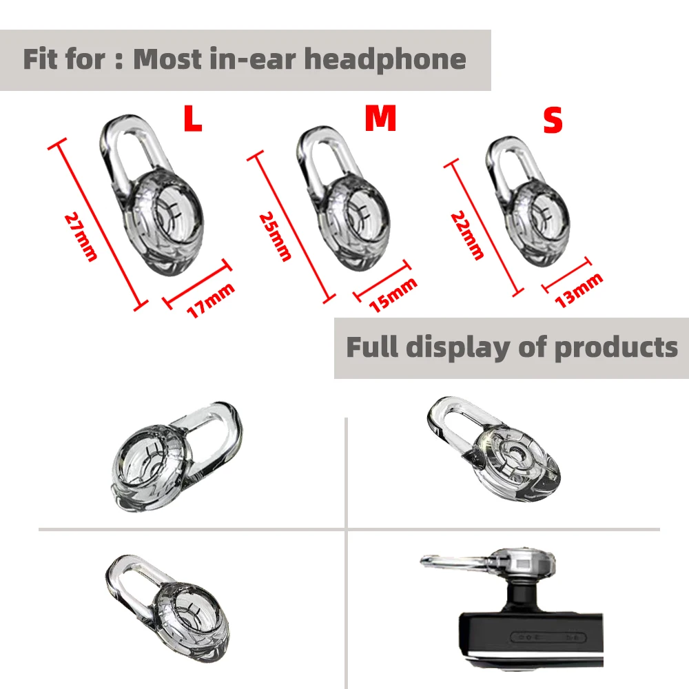 1 комплект сменных силиконовых наушников-вкладышей для наушников Plantronics Explorer 80 110