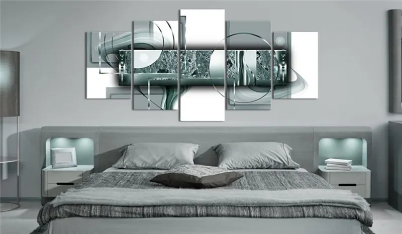 5 шт. современные абстрактные фотообои искусство Круги Печатные картины на