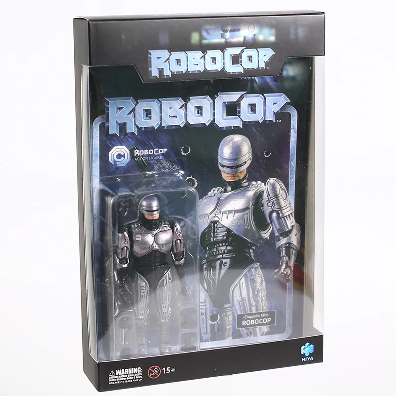 Hiya Toys RoboCop Battle поврежденная версия. Масштаб 1/18 ПВХ экшн-фигурки модели игрушки