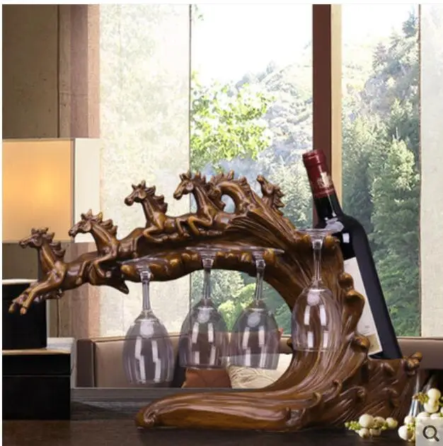 

Скандинавская креативная стойка для красного вина, украшение для винного шкафа, гарнитура для лошадей Bajun, домашний шкаф для вина Zhaocai