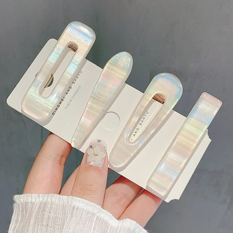 

Mermaid Color Fairy Hair Clip Women Duckbill Hair Barrette Stick Fashion Refreshing Hairpin Hair Styling Accessories Female